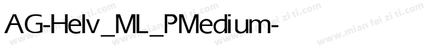 AG-Helv_ML_P Medium字体转换